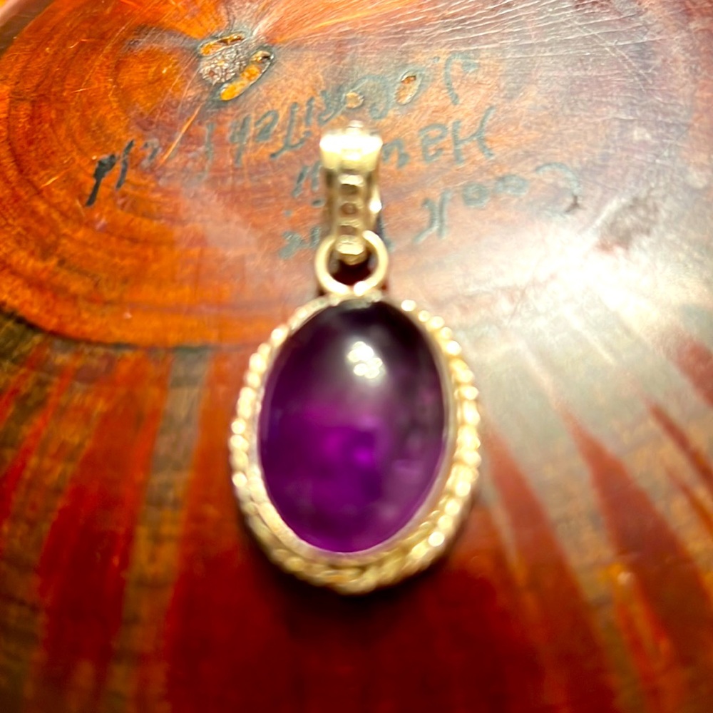 Natural Amethyst Pendant